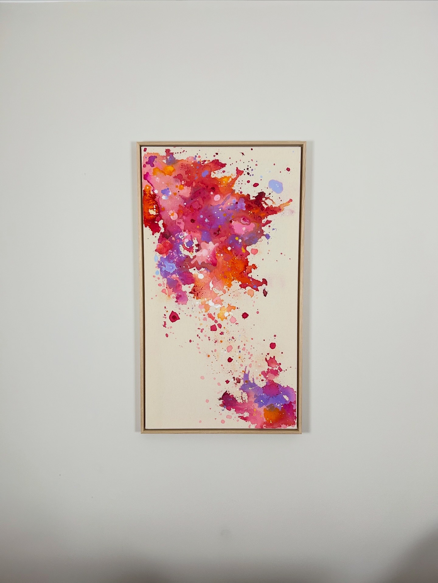 Innenleben, 2025, Acryl auf roher Baumwollleinwand, Ansicht 2